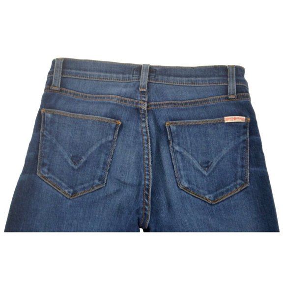 HUDSON Women's Nico Midrise Super Skinny Jeans SIZE 25 Dark Wash - Picture 3 of 9